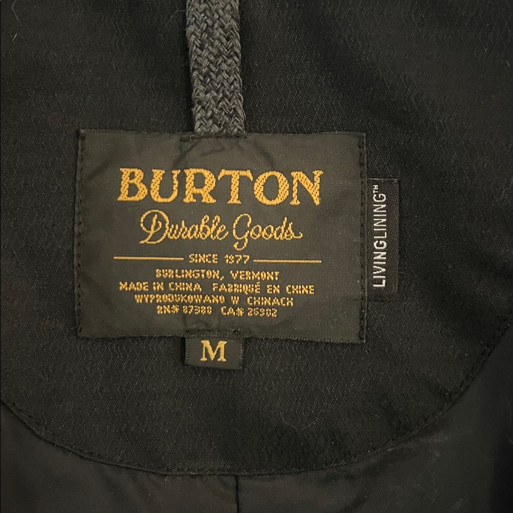 Burton jacket size M black color women’s - Picture 6 of 15